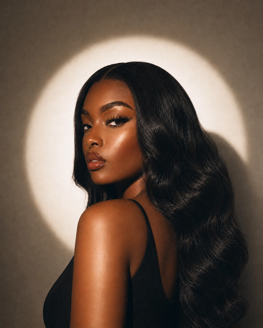 She’s Effortless - #1B Long Body Wave Brazilian 100% Human Hair Wig