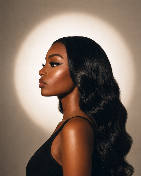 She’s Effortless - #1B Long Body Wave Brazilian 100% Human Hair Wig