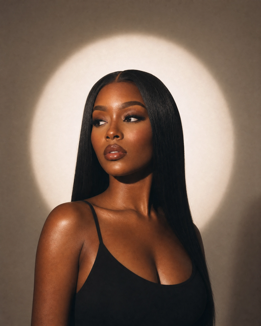 She’s Iconic - #1B Long, Straight Brazilian 100% Human Hair Wig