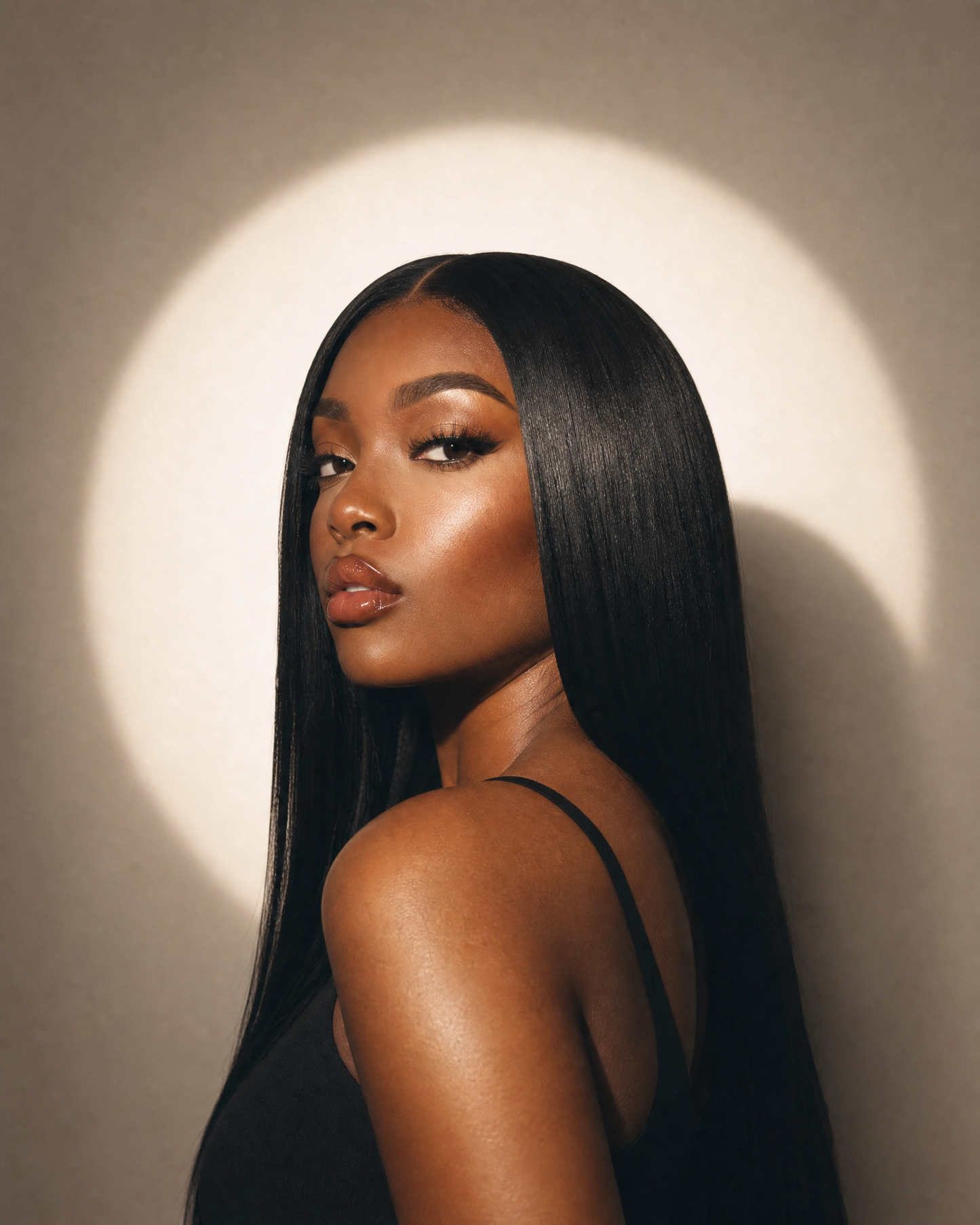 She’s Iconic - #1B Long, Straight Brazilian 100% Human Hair Wig
